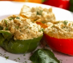 Фотография рецепта Перец, фаршированный куриным филе и овощами