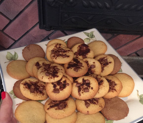 Фотография рецепта Печенье с кусочками шоколада