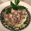Фотография рецепта Говядина «Строганов» (Boeuf Stroganoff) автор Ludmila Smirnova