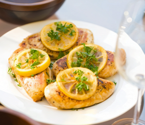 Фотография рецепта Курица с лимоном и имбирем