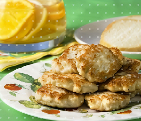 Фотография рецепта Куриные оладьи с луком