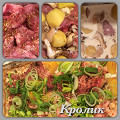 Фотография рецепта Запеченный кролик с вешенками, сливками и картошкой автор Галина Ка