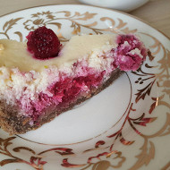 Малиновый кремовый пирог (Krämig paj med hallon)