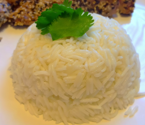Фотография рецепта Кокосовый рис с кафрским лаймом