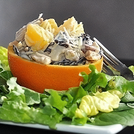 Куриный салат с апельсином
