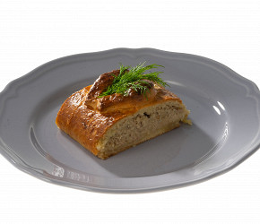 Фотография рецепта Пирог с курицей и луком