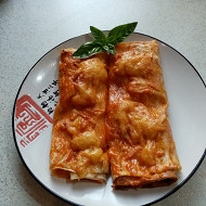 Рулет из лаваша с мясным фаршем и сыром