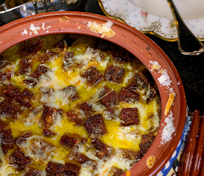 Фотография рецепта Чаудер с бородинскими сухариками