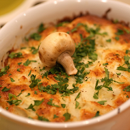 Картофельная запеканка с грибами