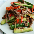 Фотография рецепта Огурцы с мясом по-корейски автор Екатерина