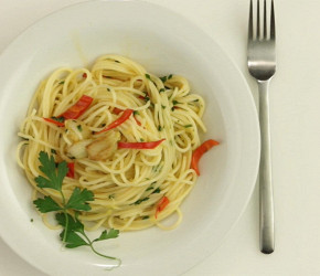 Фотография рецепта Паста aglio olio e peperoncino