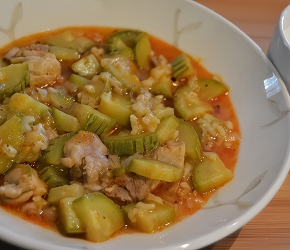 Фотография рецепта Жаркое из кабачка с куриной грудкой