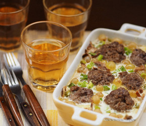 Фотография рецепта Мясные фрикадельки в грибном соусе