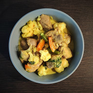 Индейка карри с овощами