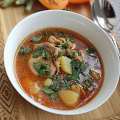 Фотография рецепта Жаркое с курицей и картофелем автор Валентина