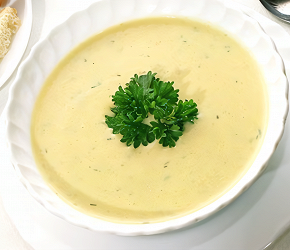 Фотография рецепта Нежный куриный суп-пюре с сыром