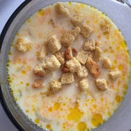Сырный суп по-французски с курицей