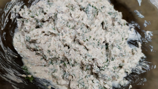 Фото шага рецепта Рулетики из баклажанов с творожным сыром и грецкими орехами 188568 шаг 6